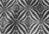 Detailed view of a Creek Indian blanket made by Mary Nell Bailey