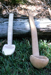 Wooden "sofkee" spoons, used to serve a Seminole corn meal drink- Tampa, Florida