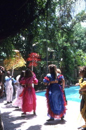 Cayo Hueso Comparsa Dancers practicing- Key West, Florida.