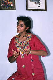 Nila Radhakrishnan performing an East Indian dance- Dade City, Florida