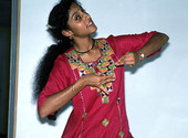 Nila Radhakrishnan performing an East Indian dance- Dade City, Florida