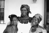 Jamaican storyteller Lucille Frances-Fuller (center) with apprentices Sophia Campbell (L) and Veta Plummer- Miami, Florida