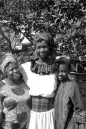 Jamaican storyteller Lucille Frances-Fuller (center) with apprentices Sophia Campbell (R) and Veta Plummer- Miami, Florida