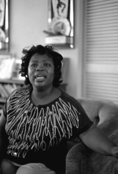 Jamaican storytelling apprentice Veta Plummer telling a story- Miami, Florida