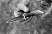 Knife for carving used by Isaac Duenas - North Miami Beach, Florida.