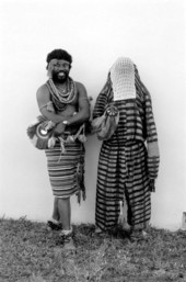Nigerian acrobatic dancers Augustine (l) and Felix Omeben - North Miami, Florida.