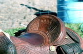 Detail of saddle made by Mike Wilder - Kenansville, Florida