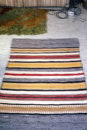 Rug woven by Jane Burns - West Palm Beach, Florida.