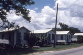 Row of shotgun houses in Pahokee - Palm Beach County, Florida.
