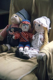 Dolls in German costume made by Mrs. Parpard's granddaughter - Boynton Beach, Florida.