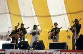 Unidentified band playing during Oktoberfest festival - Lantana, Florida.