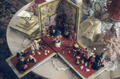 Lottie Wojtkiewicz's miniature doll arrangement - Boynton Beach, Florida.