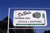 Sign for DuBois Farms, pepper growers - Boynton Beach, Florida.