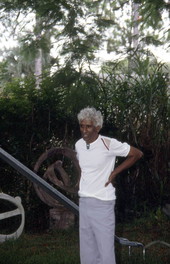 Trinidadian sculptor Raphael Samuel - West Palm Beach, Florida.