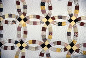 Double wedding ring quilt - Boynton Beach, Florida.