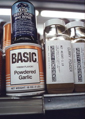 Flavoring powders for sale at the Jamroc grocery - Belle Glade, Florida.