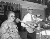 Vera and Rosco Deckard, "The Singing Deckards", performing at the 1977 Florida Folk Festival - White Springs, Florida.