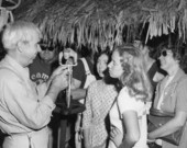 Paul Greene of Cocoa leading wood carving workshop at the 1978 Florida Folk Festival - White Springs, Florida