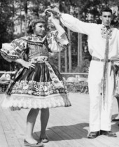 Beseda dancers performing at the Florida Folk Festival - White Springs, Florida.