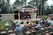 Frank Cunningham and the Sawgrass Boys performing at the 1977 Florida Folk Festival - White Springs, Florida