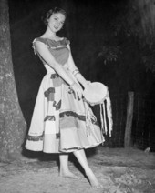 Dancer Susan McDonald of the St. Augustine Pageant at the 1953 Florida Folk Festival - White Springs, Florida.