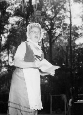 Swedish singer performing at the Florida Folk Festival - White Springs, Florida