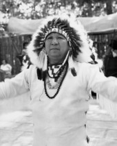 Native American artist Fred Beaver of Ardmore Oklahoma, Florida Folk Festival - White Springs, Florida