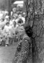 Evelyne Beers-Burnstine at the 1977 Florida Folk Festival- White Springs, Florida.