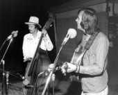 Don Grooms, right, and Tim DeMass performing at the 1977 Florida Folk Festival - White Springs, Florida.
