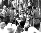The Singing Le Fevre Family performing at the 1971 Florida Folk Festival - White Springs, Florida