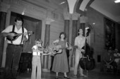 Johnson Family Band performing at 4th of July celebration in Foster Tower - White Springs, Florida