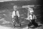 Boys in Ukrainian dance costume at the 1985 Florida Folk Festival - White Springs, Florida