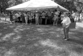 Woman with whip at the 1988 Florida Folk Festival - White Springs, Florida