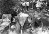Father of broom maker Bill Case at the 1988 Florida Folk Festival - White Springs, Florida