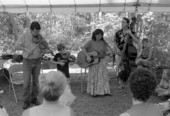 Lisa Martin and family performing at the 1990 Florida Folk Festival - White Springs, Florida