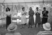 Gospel group "Annointed Voices" performing at the 1990 Florida Folk Festival - White Springs, Florida