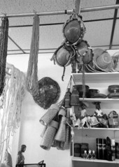 Crafts on display in Les Cousins, a Little Haiti shop - Miami, Florida.