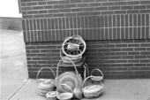 Sweetgrass baskets created by Margaret Garrison