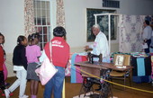 Quilter Sally Jones at Rural Folklife Days demonstrations - White Springs, Florida