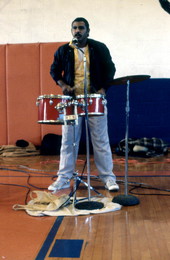 Member of Key West Island Junkanoos performing - Bronson, Florida.