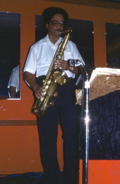 Emmanuel Cruz, of W. C. Baker and the Co-ops, performing - Miami, Florida.