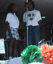 Misty and Christy Harris sing the National Anthem - Immokalee, Florida