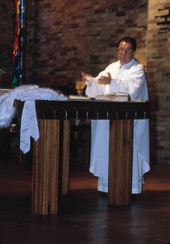 Priest holding a Quinceanera mass - Apopka, Florida
