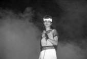 Performer with a microphone - Tallahassee, Florida.