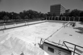 View of FSU swimming pool while under repair - Tallahassee, Florida.