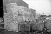 Waste paper at the recycling center - Tallahassee, Florida.
