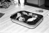 Cooked rabbit meat - Tallahassee, Florida.