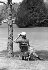 Spectator at the Tallahassee Open Invitational - Tallahassee, Florida.