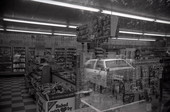 Interior of the Suwannee Swifty Food Store after a holdup - Tallahassee, Florida.
