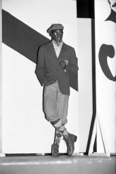 Male model in a Fashion show at FAMU - Tallahassee, Florida.
